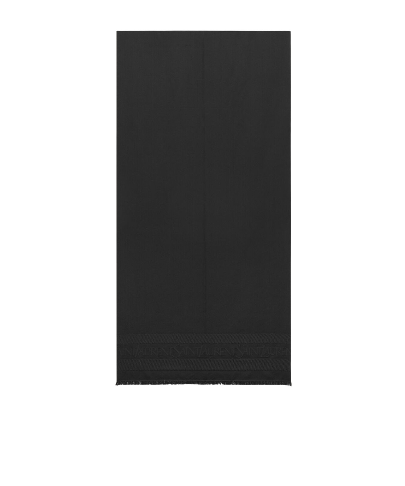 Saint Laurent Logo Scarf In Black