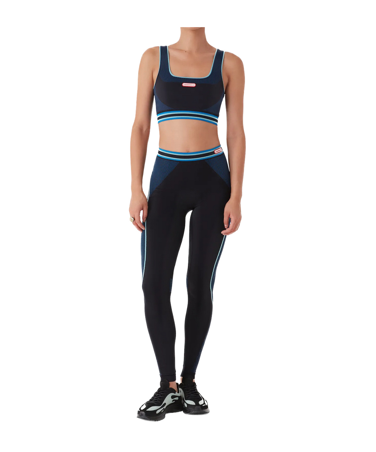 Casablanca Logo Seamless Leggings In Black