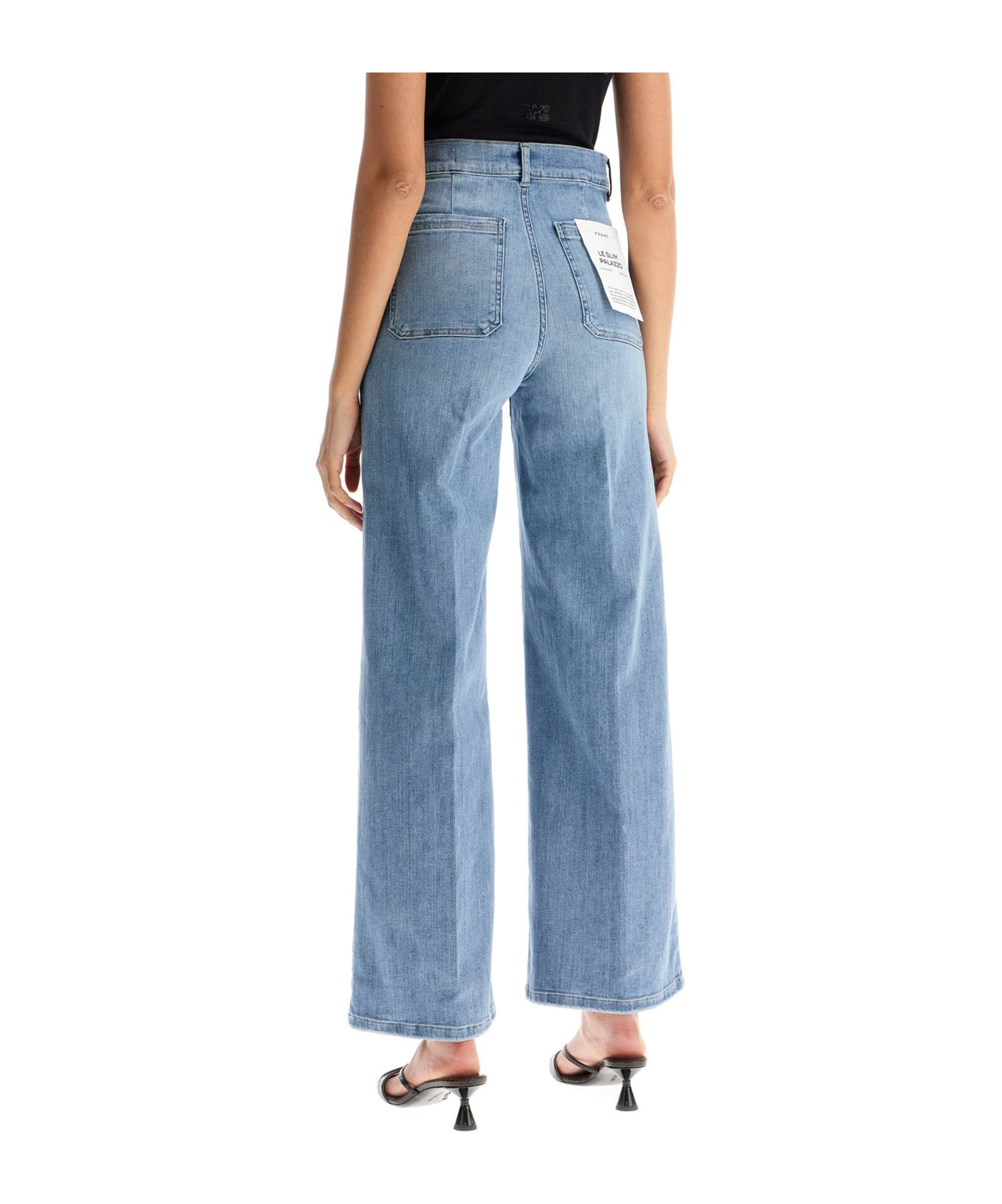 Frame Le Pixie Slim Palazzo Jean In Blue