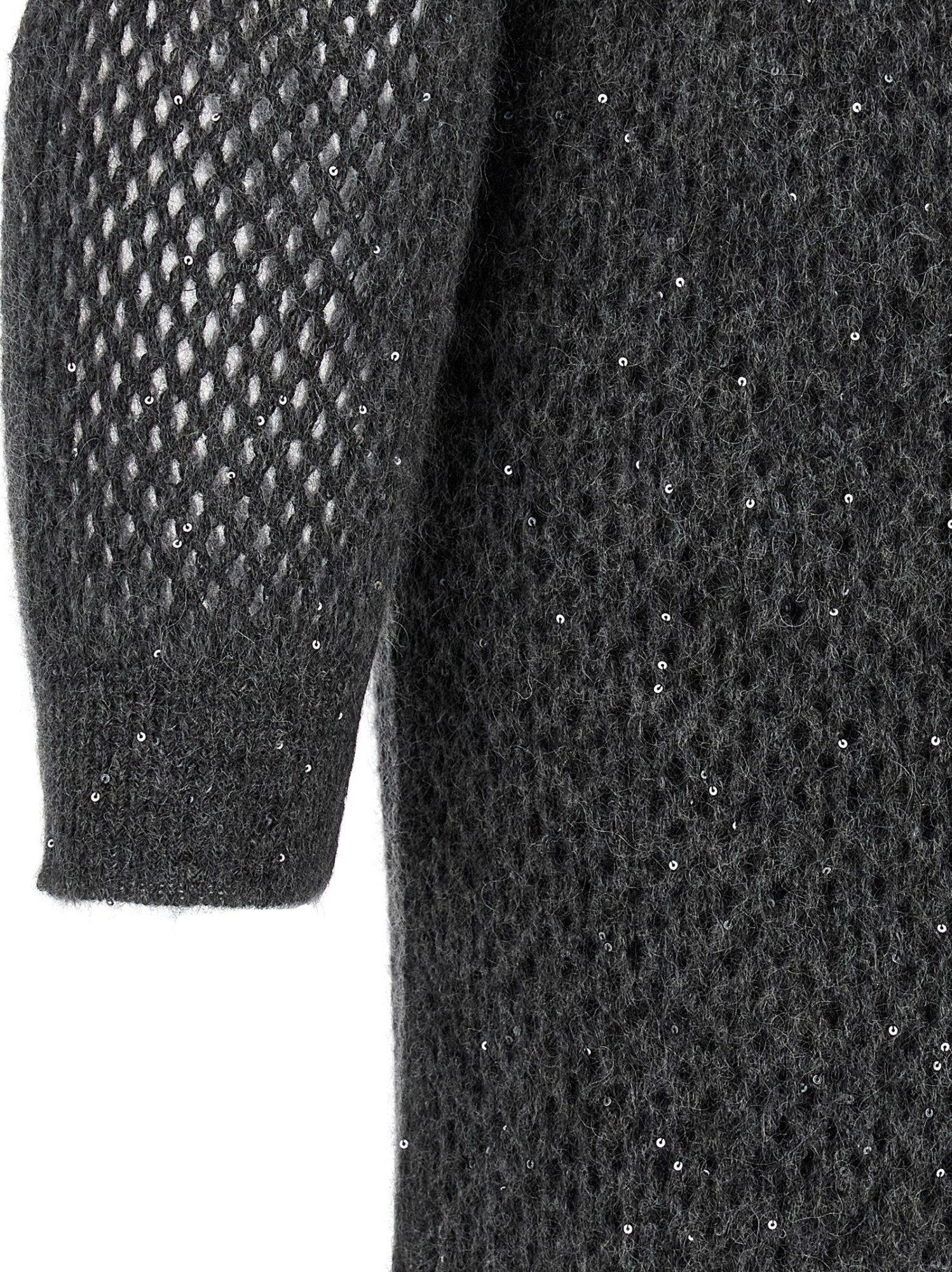 Brunello Cucinelli Dazzling Dress In Gray