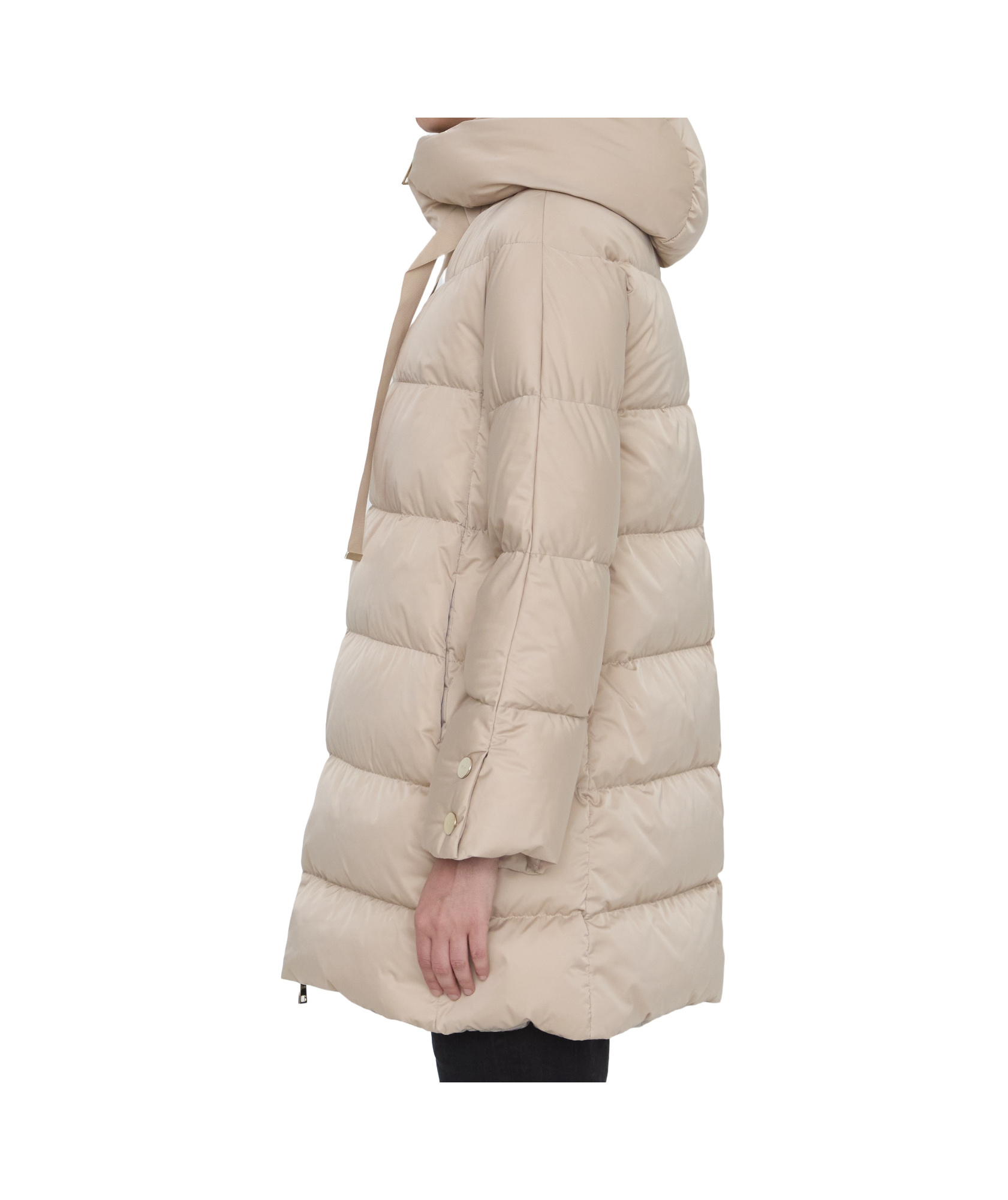 Herno Long-sleeved Down Jacket In Gray