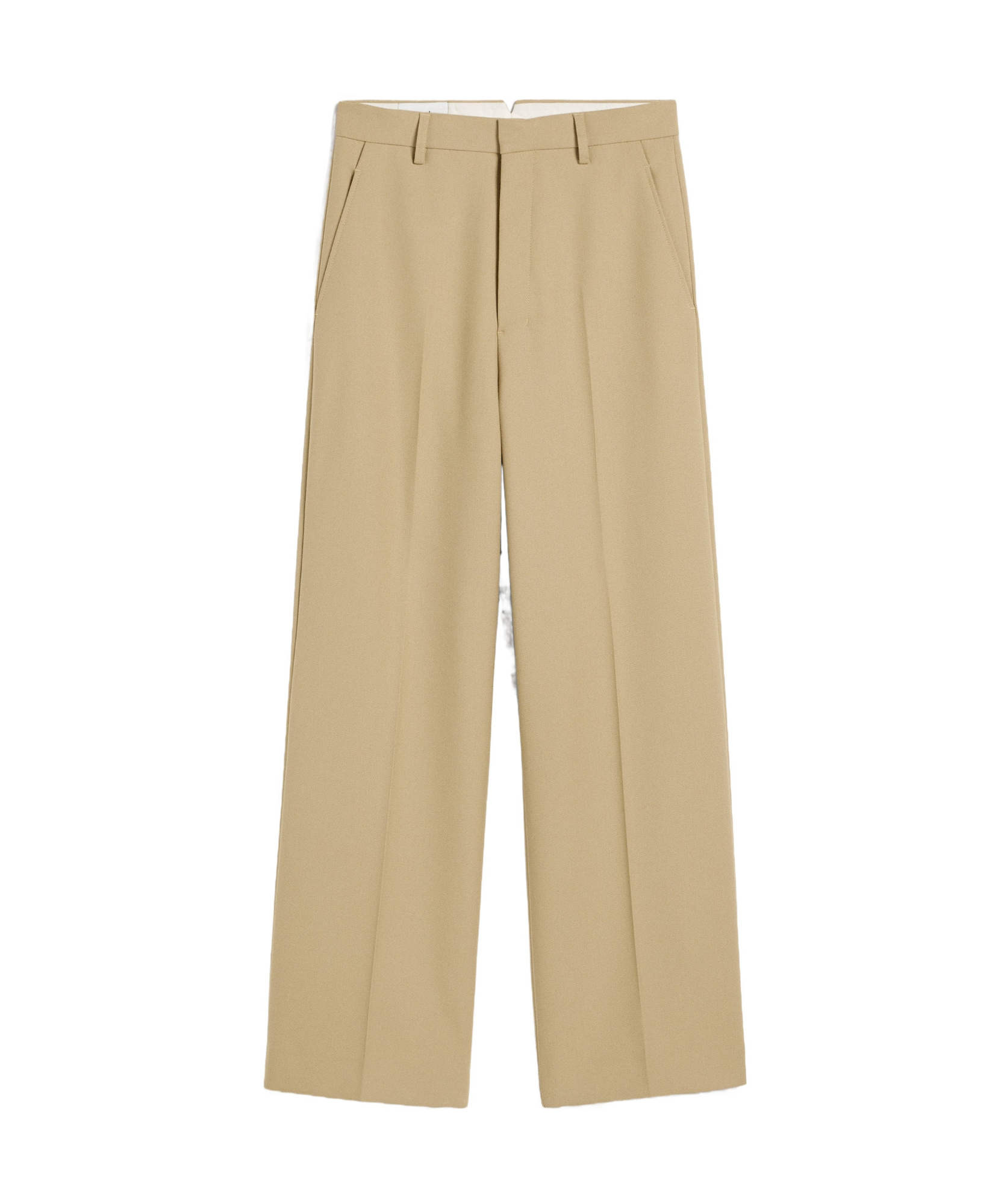 Ami Alexandre Mattiussi Belt-loop Casual Pants In Nude