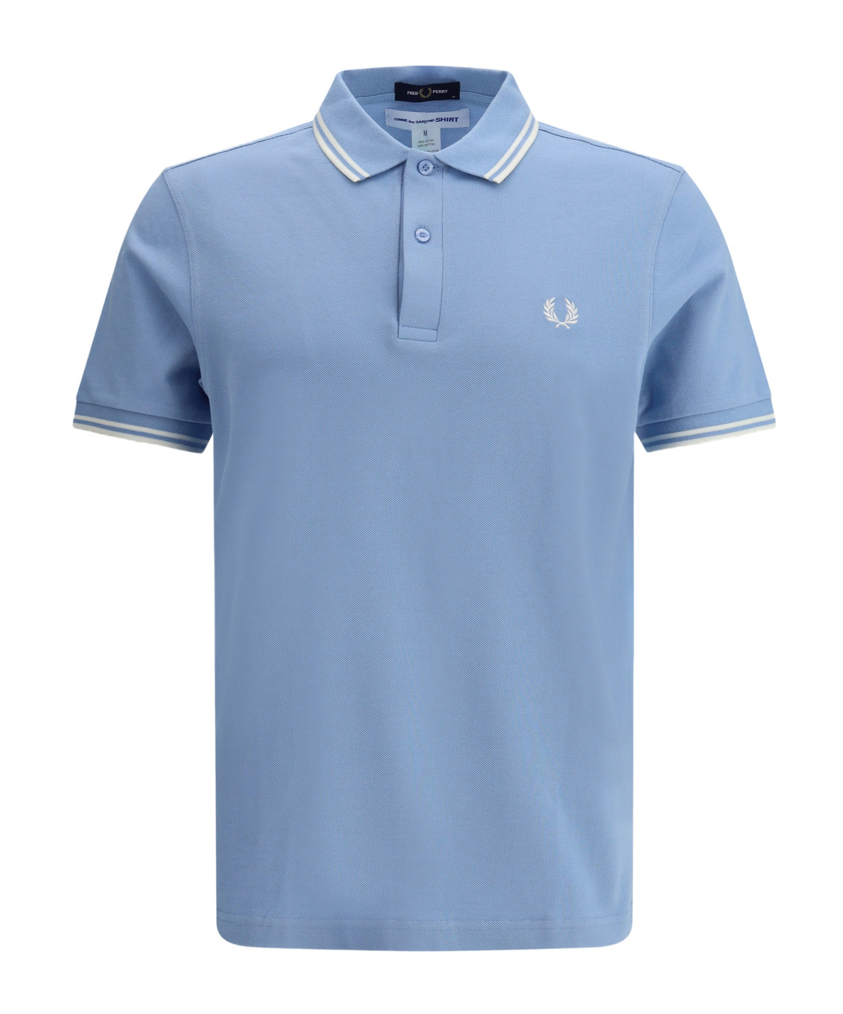 Comme Des Garçons Graphic Print Polo Shirt Fred Perry