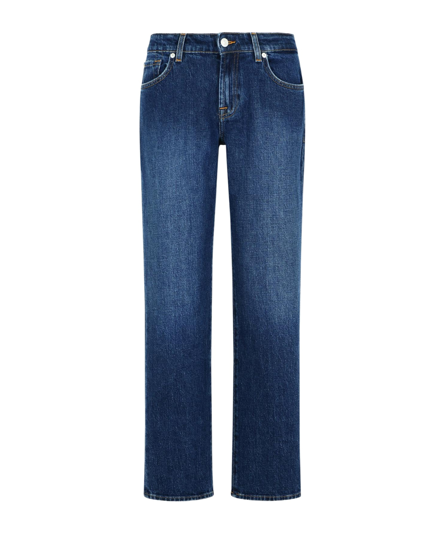 7 For All Mankind Straight-leg Jeans In Blue