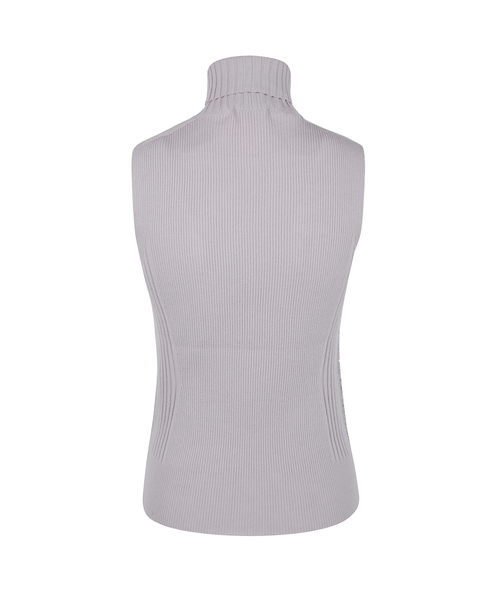 D Exterior Diamond Sequined Knitted Vest In Gray