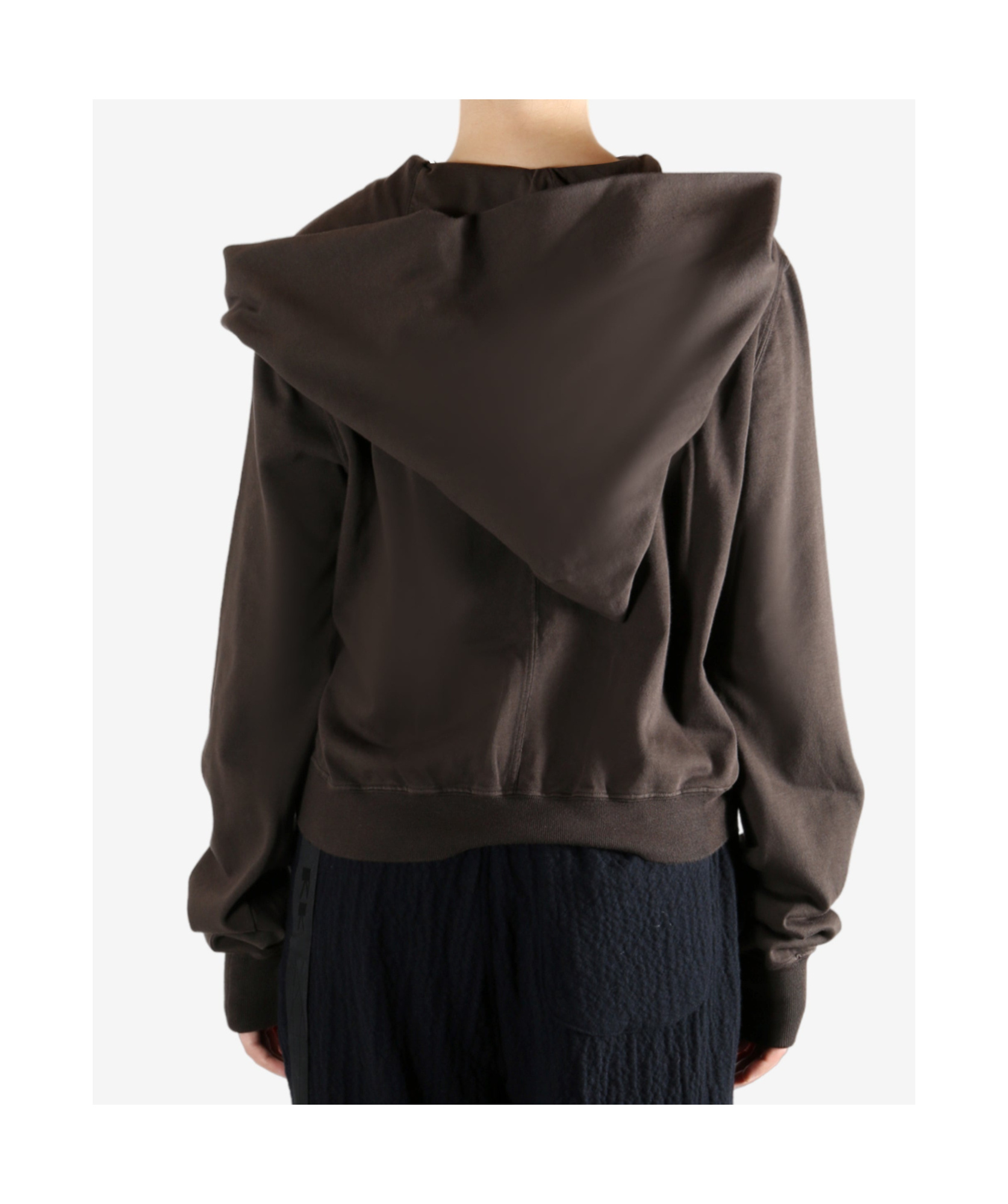 Rick Owens Drkshdw Long-sleeved Sweatshirt In Brown
