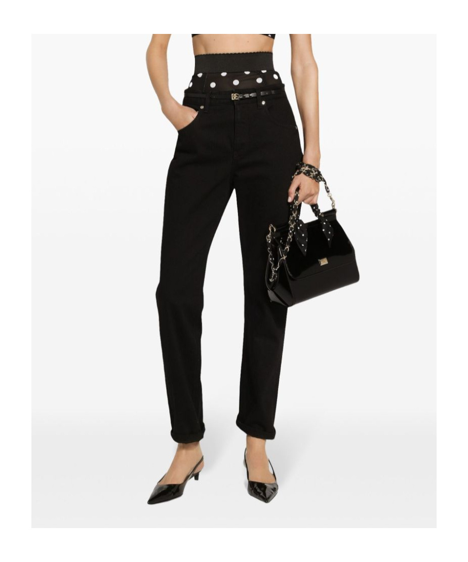 Dolce & Gabbana Dolce&gabbana Low Rise Boyfriend Jeans In Black