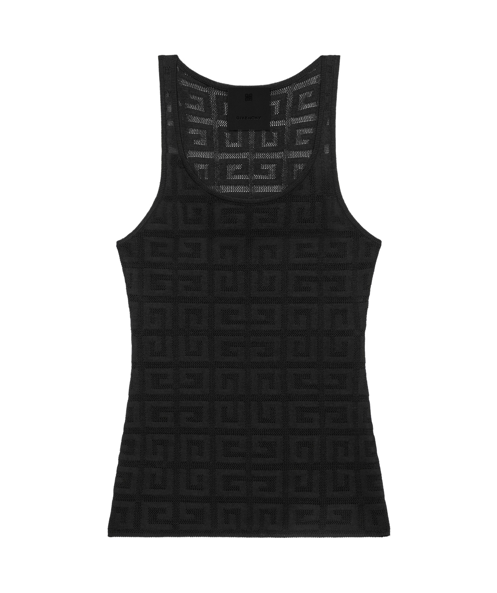 Givenchy Slim Tank Top In 4g Jacquard In Black