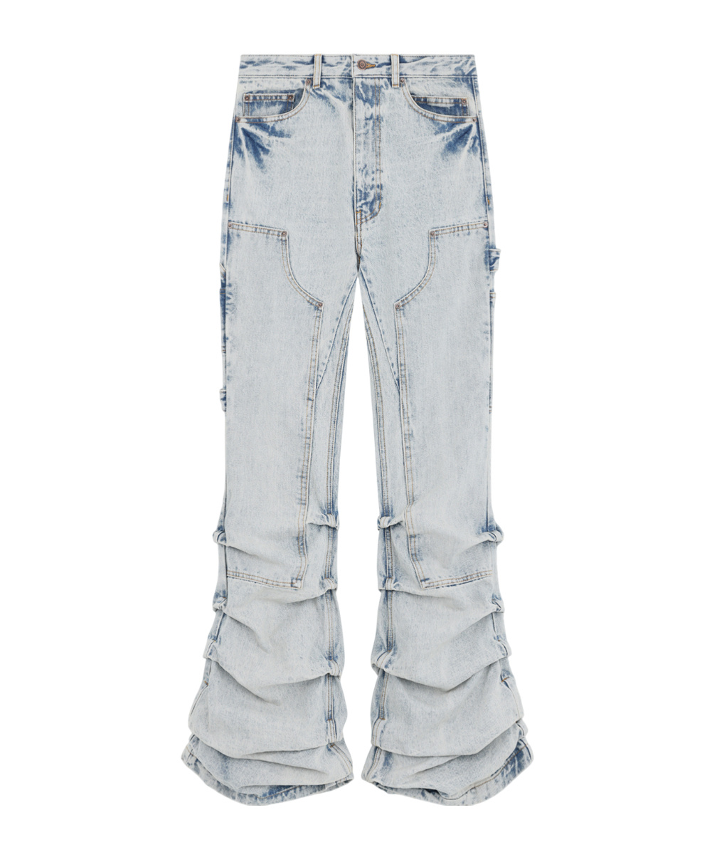 We11 Done Wavy Jeans Work Pants In White