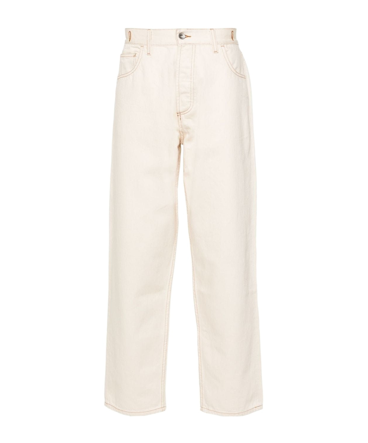 Ymc You Must Create Tearaway Tapered Jeans In White