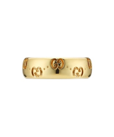 Gucci Icon 18k Gg Thin Ring