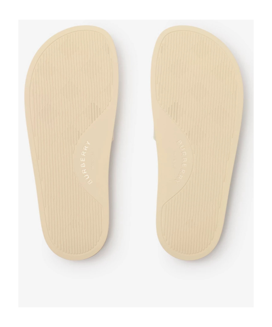 Burberry Furley Large Check Sandals In Multi