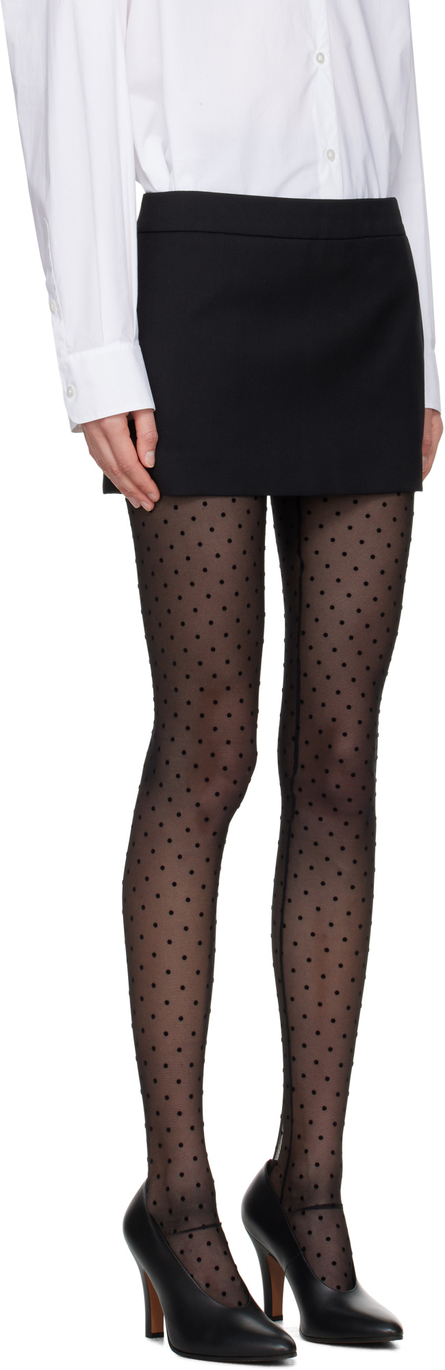 Shop Wardrobe.nyc Low-rise Wool Miniskirt