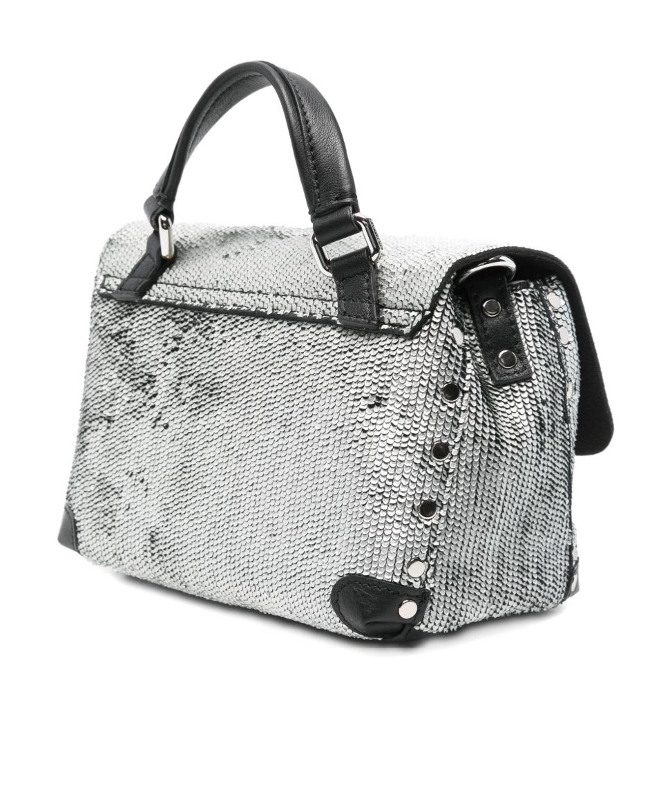 Zanellato Top Handle Shoulder Bag In Silver