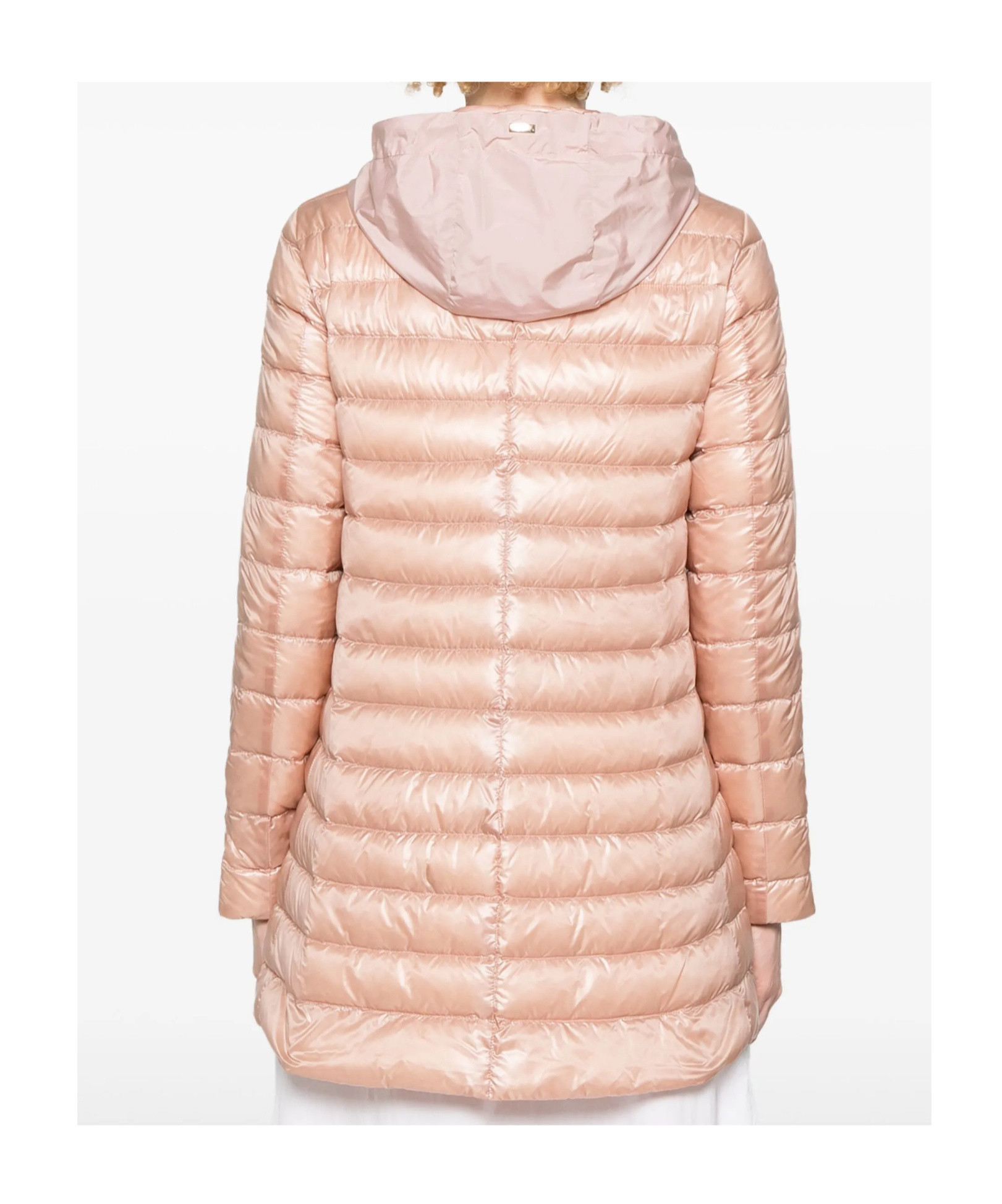 Herno Panelled Puffer Jacket In Gold
