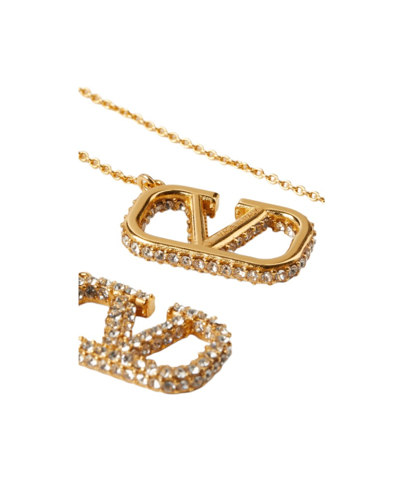 VALENTINO GARAVANI VLOGO CHAIN EARRINGS