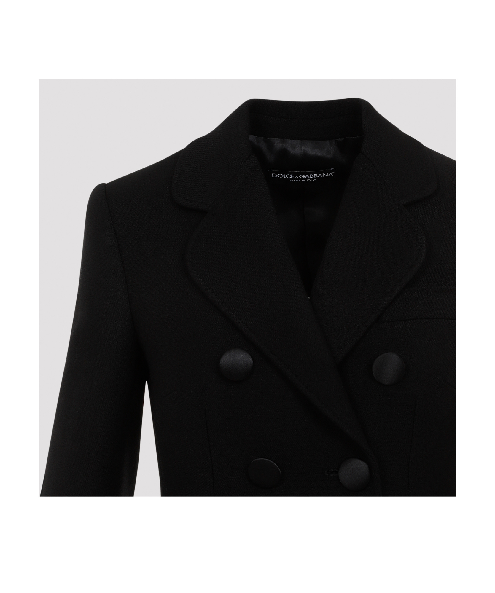 Dolce & Gabbana Double-breasted Blazer In Black