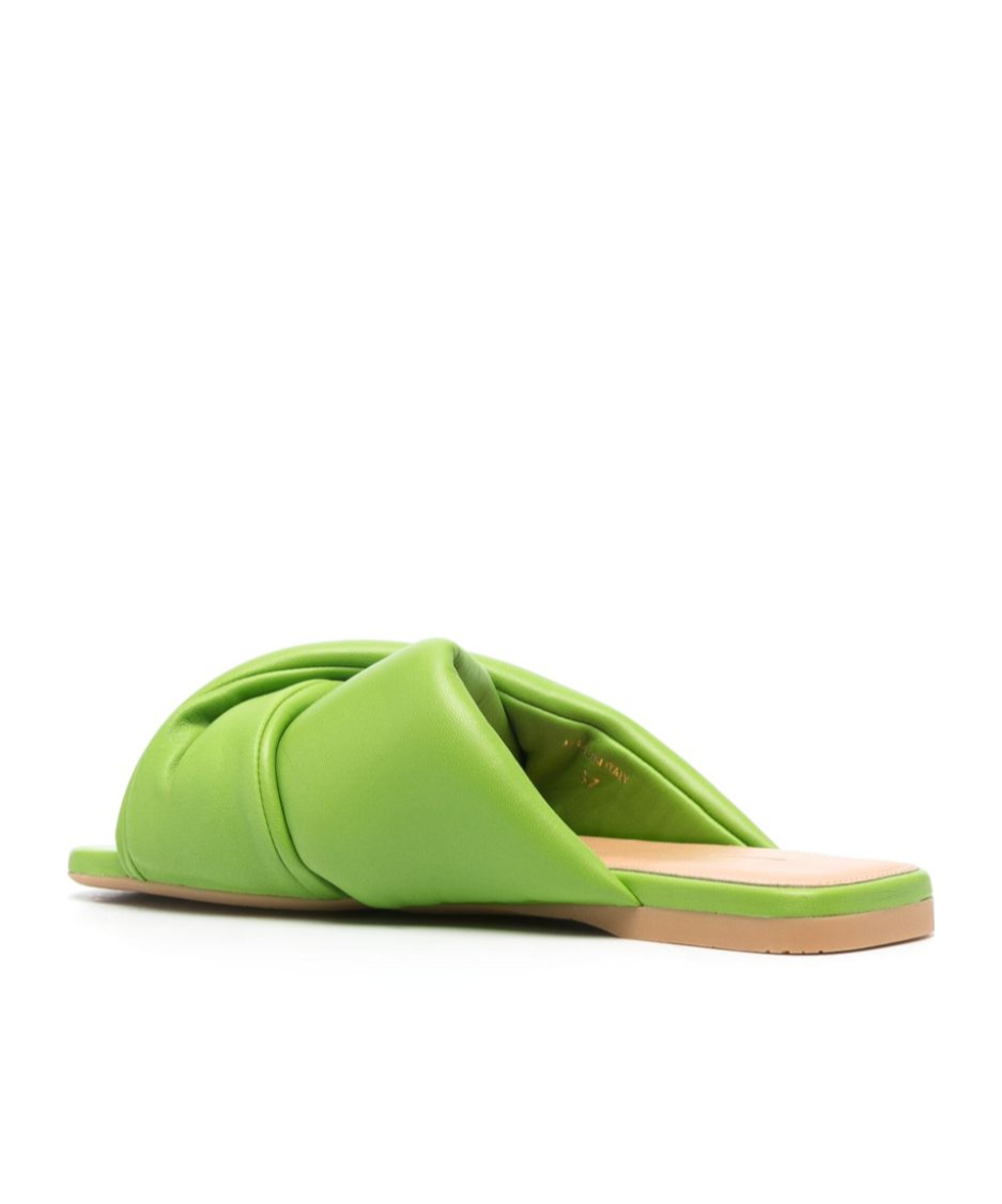 Jw Anderson Round Head Slippers In Green