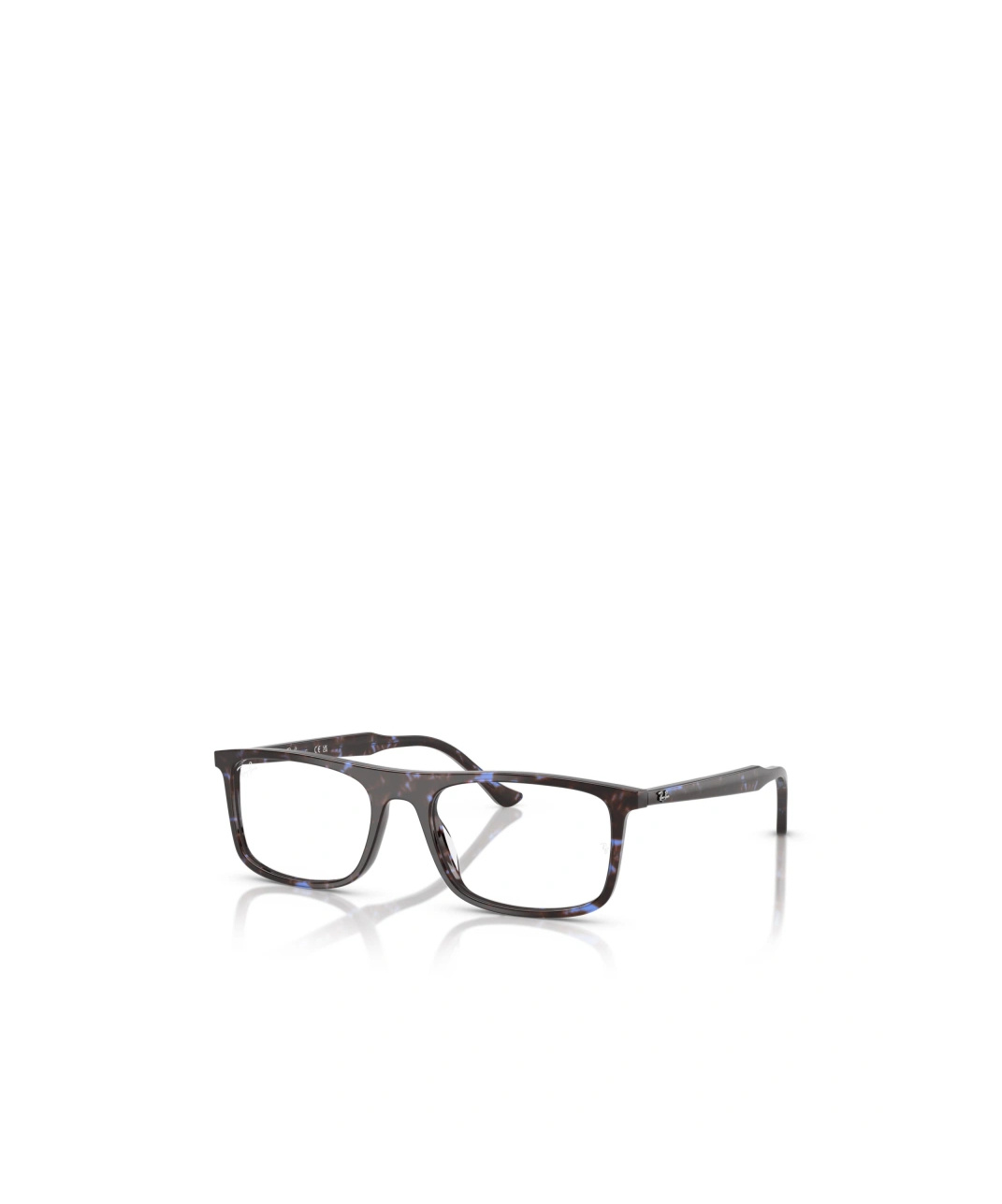 Ray Ban Geometric Frame Plain Mirror In Black