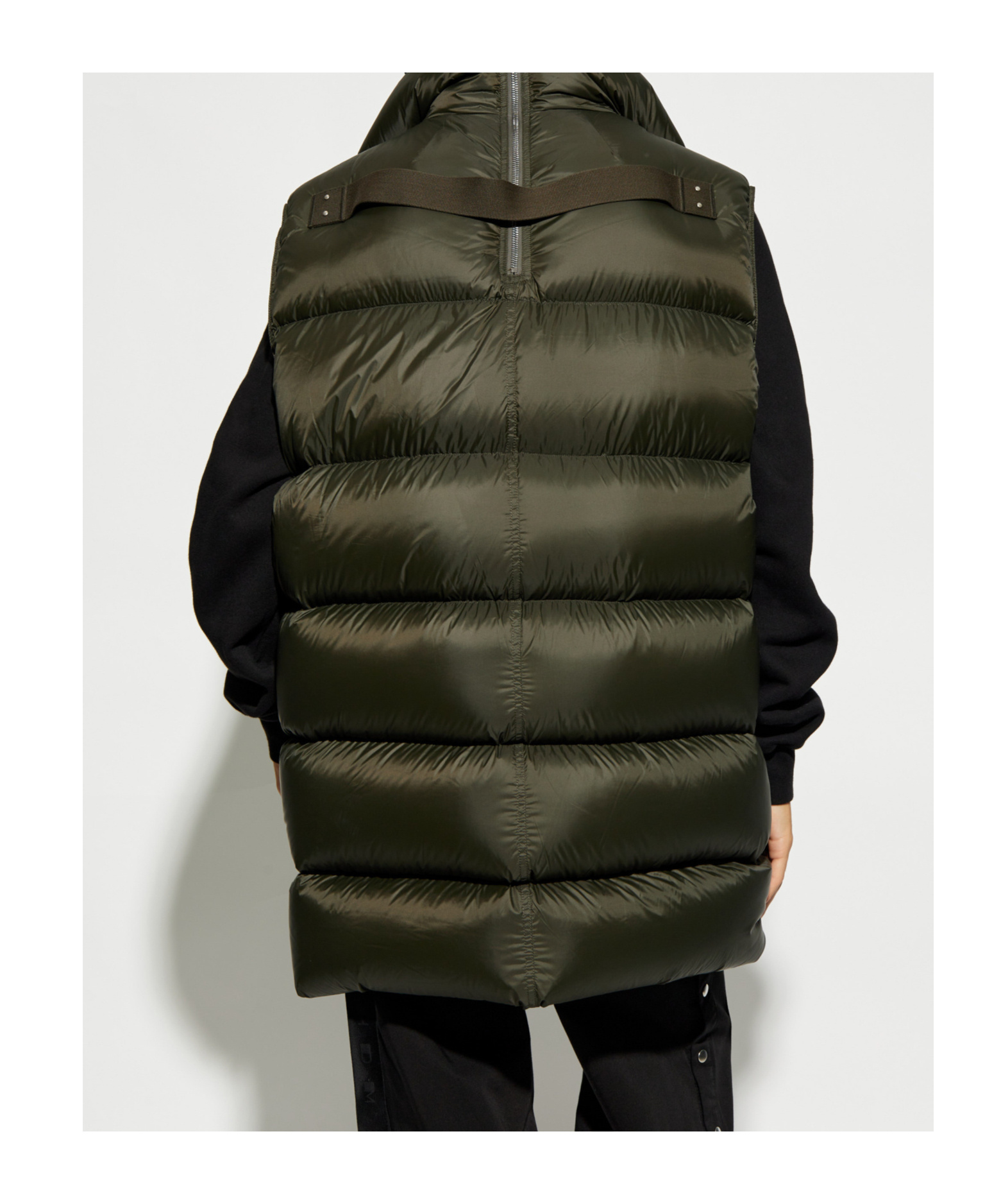 Rick Owens Sleeveless Flight Vest In Green