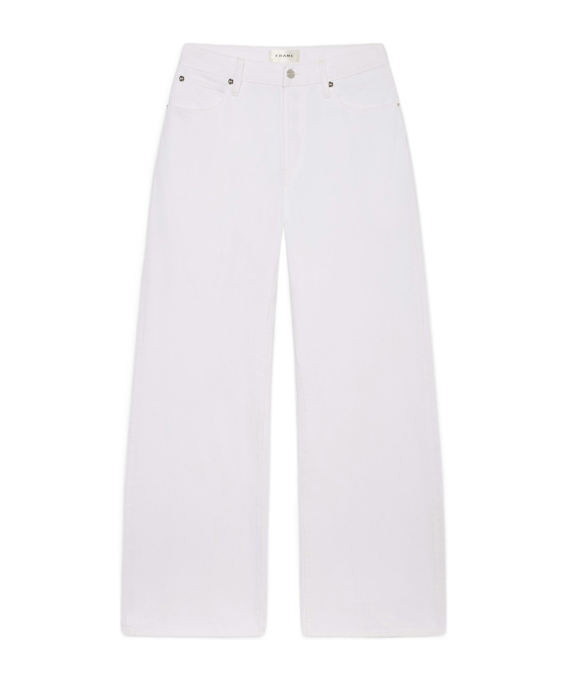 Frame Belt Loops Slacks In White