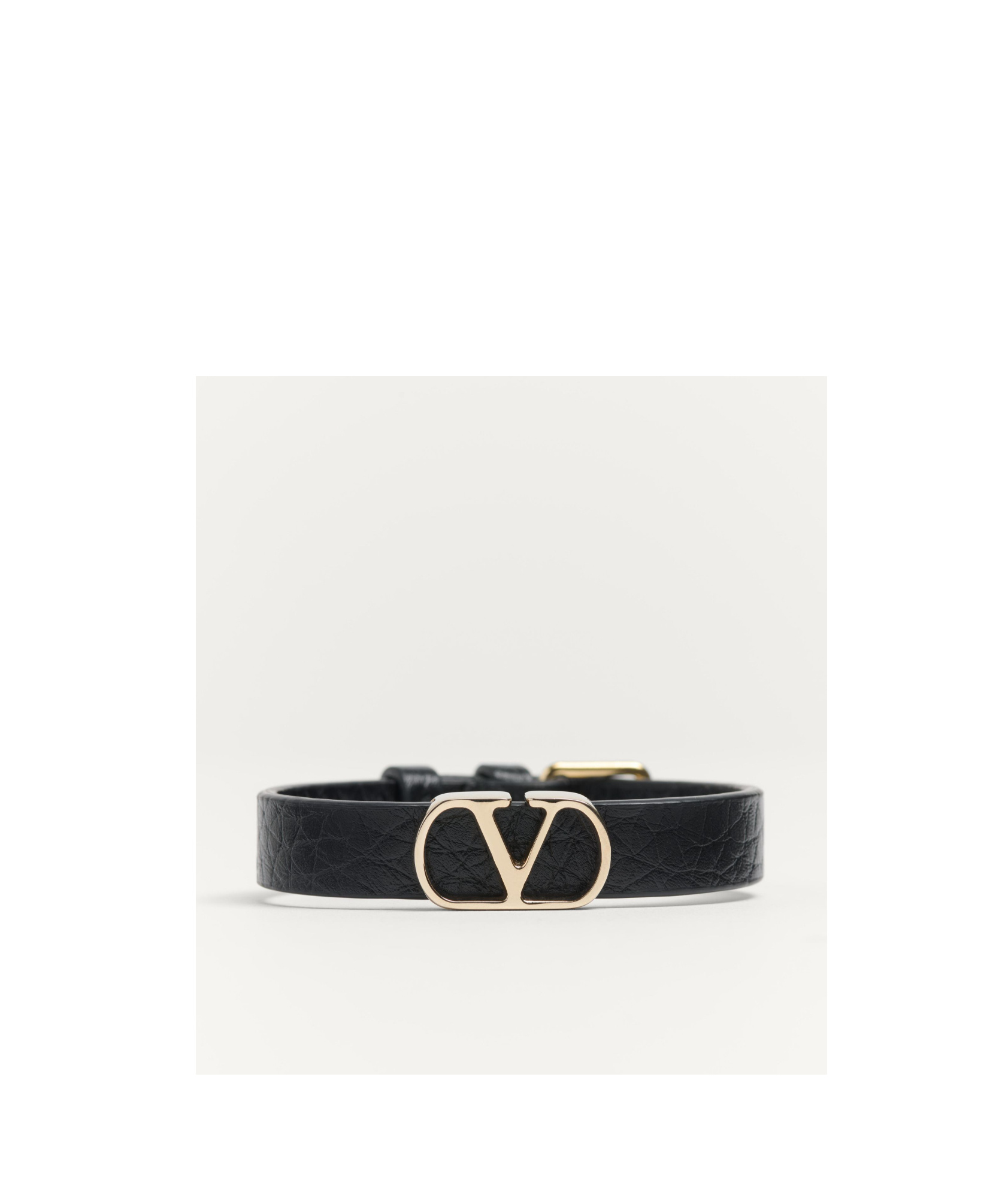 Valentino Vlogo Logo Bracelet In Black