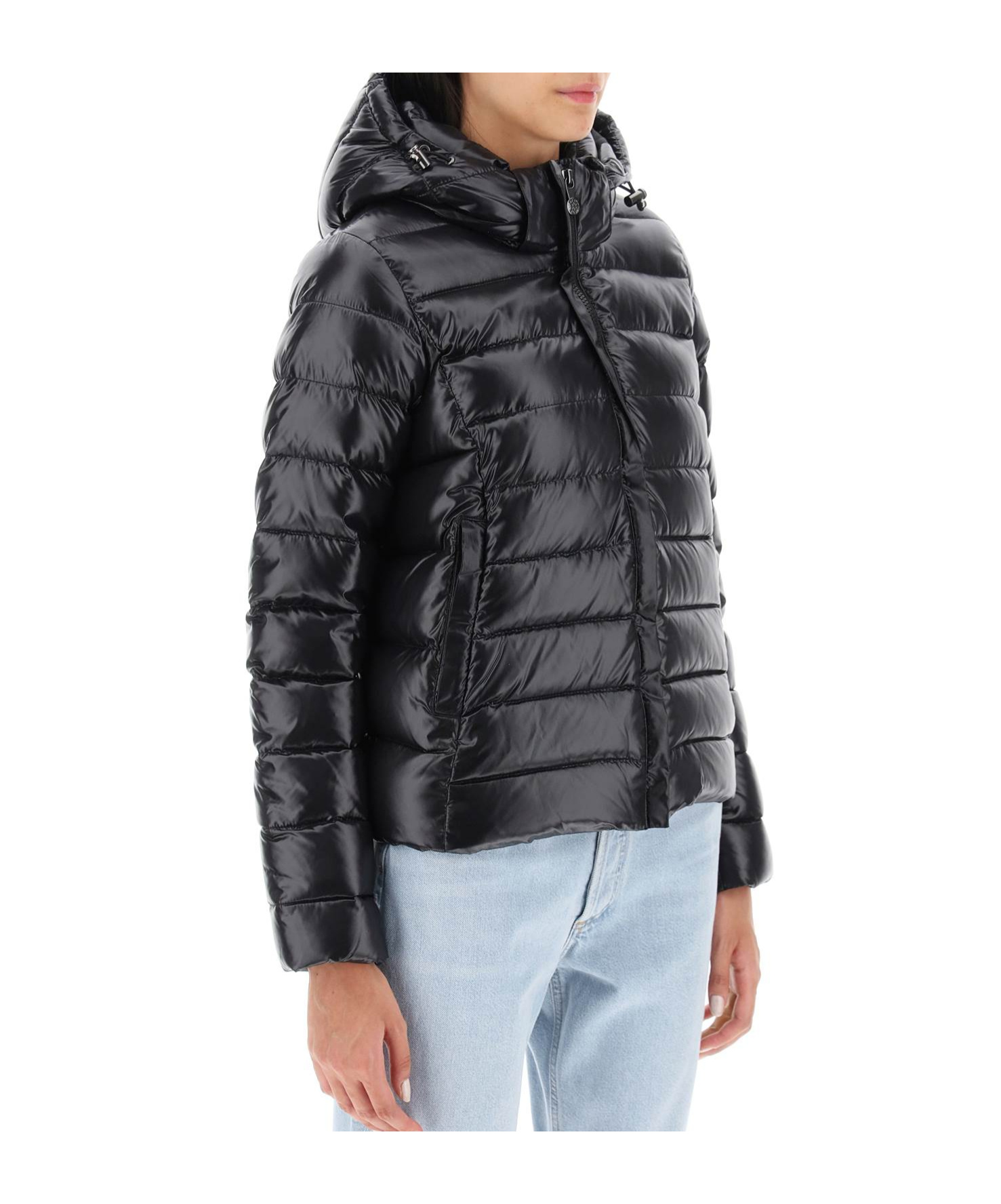 Pyrenex Long-sleeved Down Jacket In Black