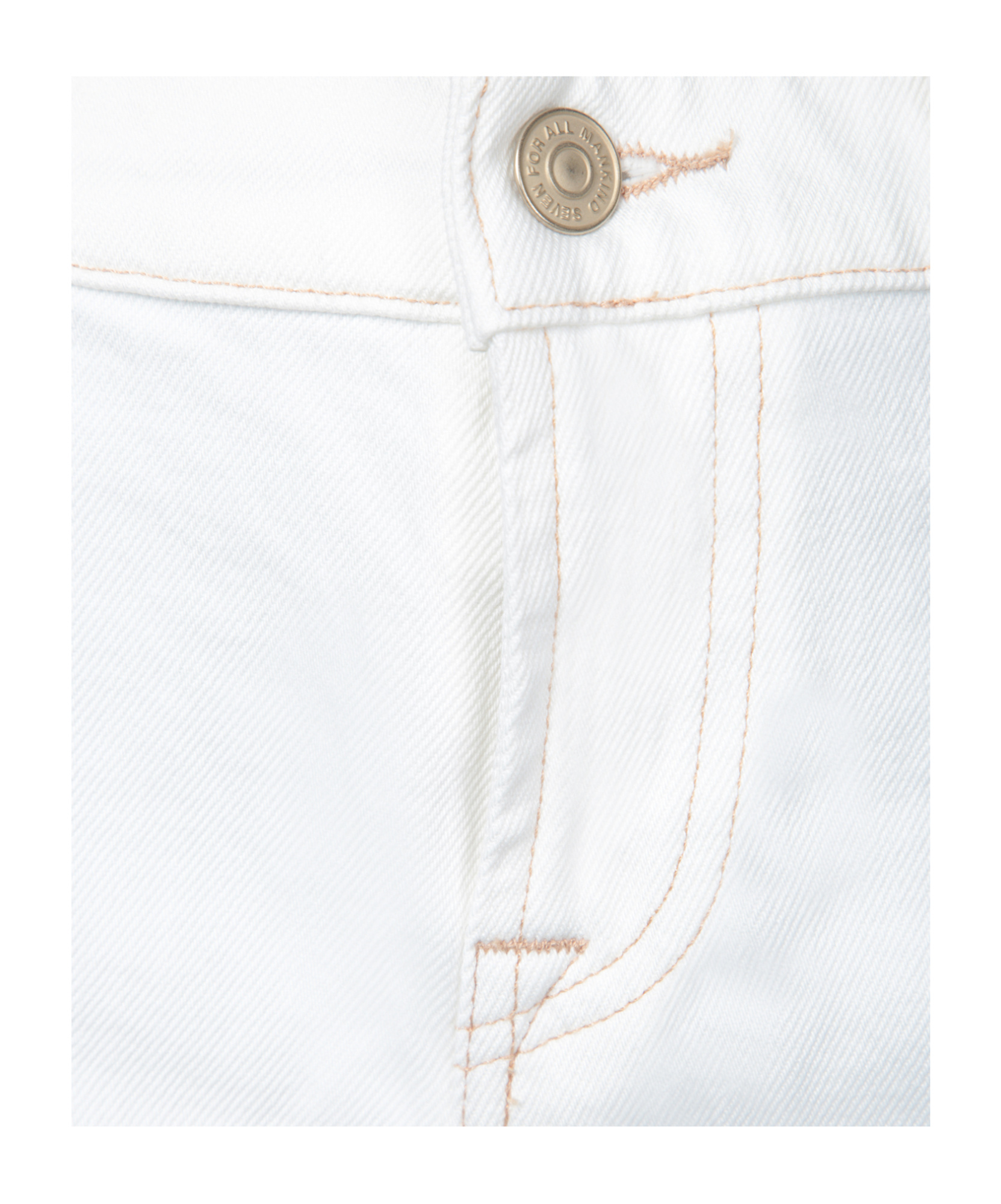 7 For All Mankind 'calie' Jeans Featuring Belt Loops In White