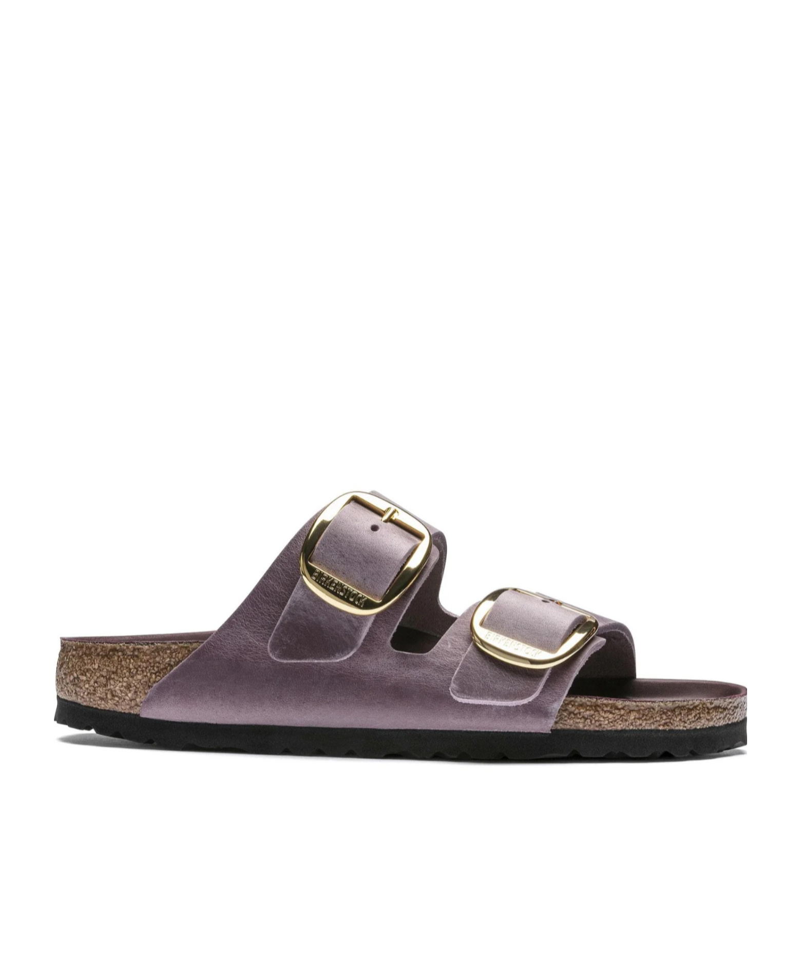 Birkenstock Arizona Hammered Big Buckle Slide Sandal In Black