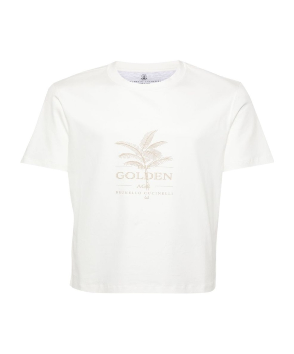 Brunello Cucinelli Item O-neck Short-sleeved T-shirt In White