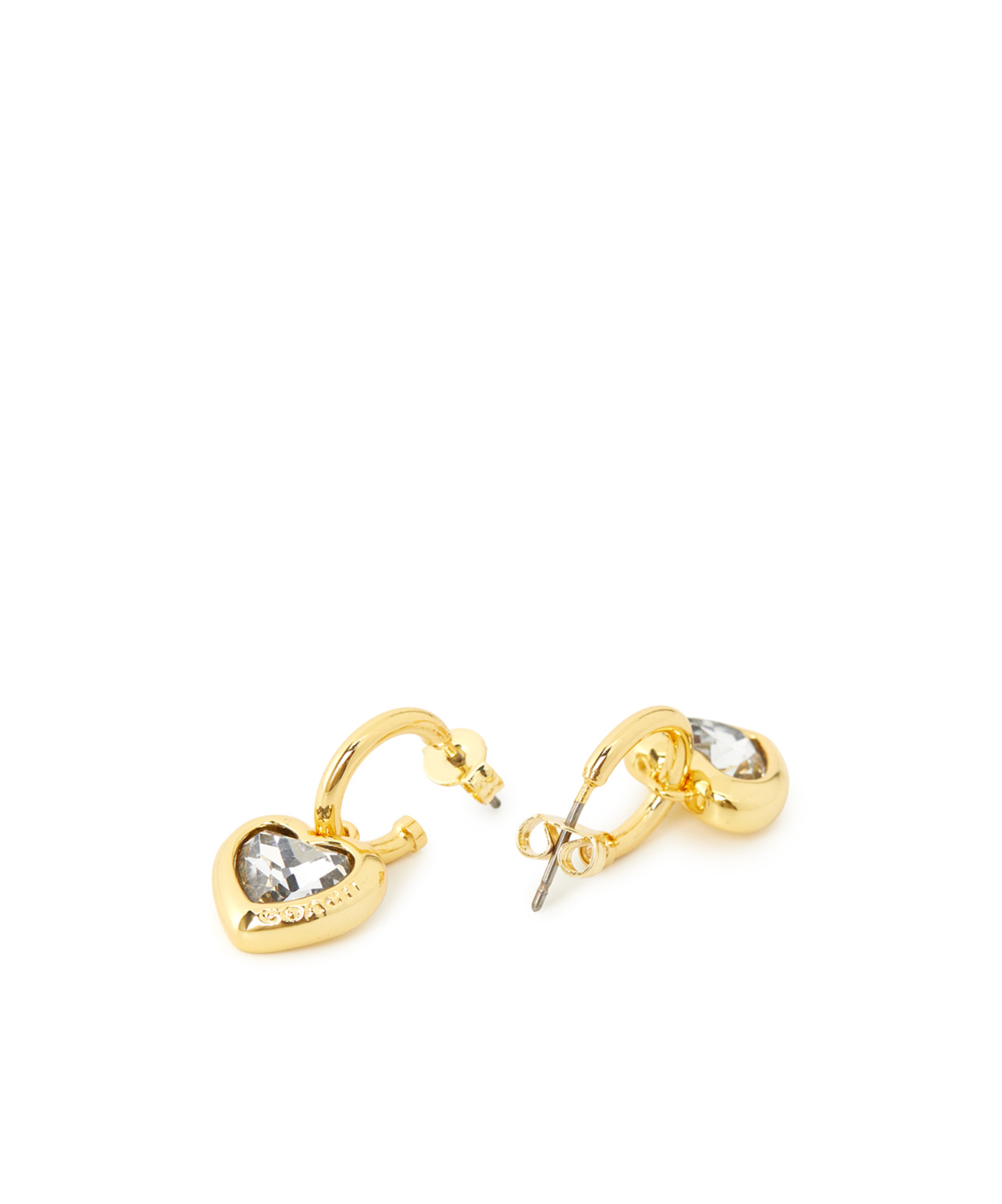 COACH HEART-SHAPED EARRINGS