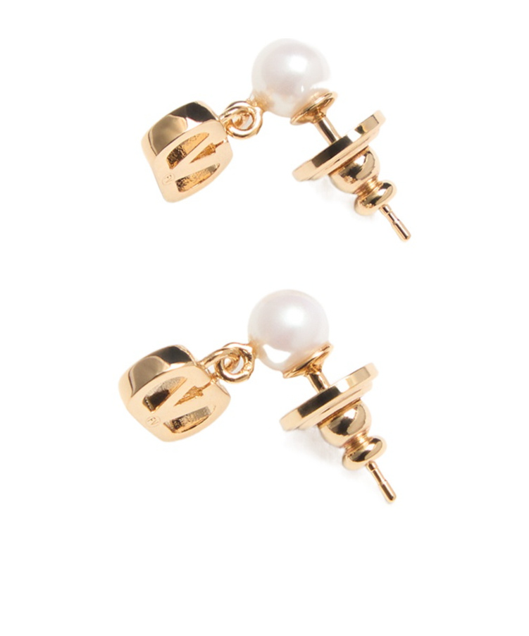 Valentino Vlogo Earrings In Yellow