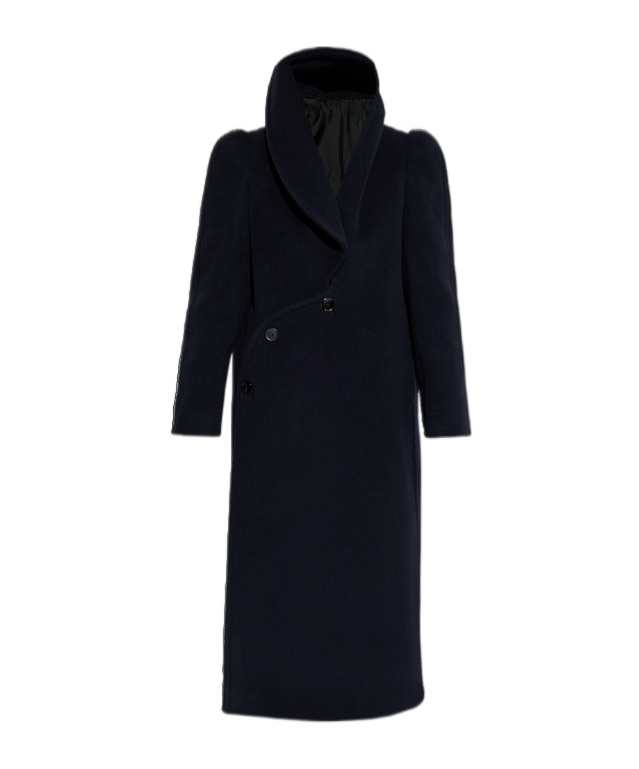 Alaïa Long-sleeved Coat In Black