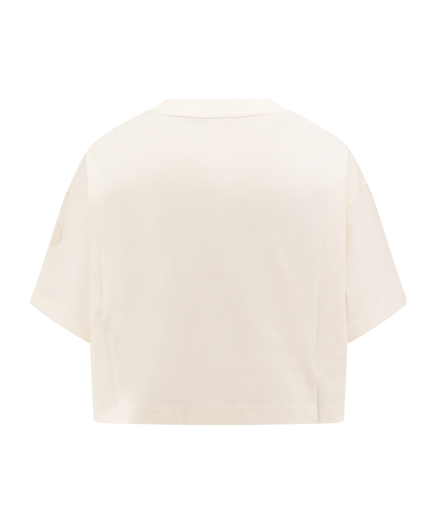 Moncler Sequin-embellished T-shirt In White