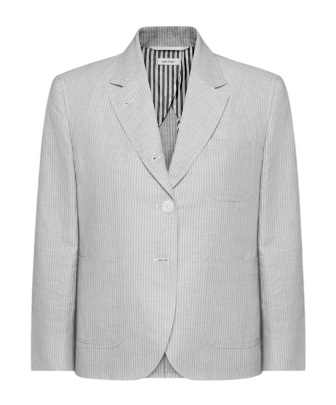 Thom Browne Striped Cropped Blazer