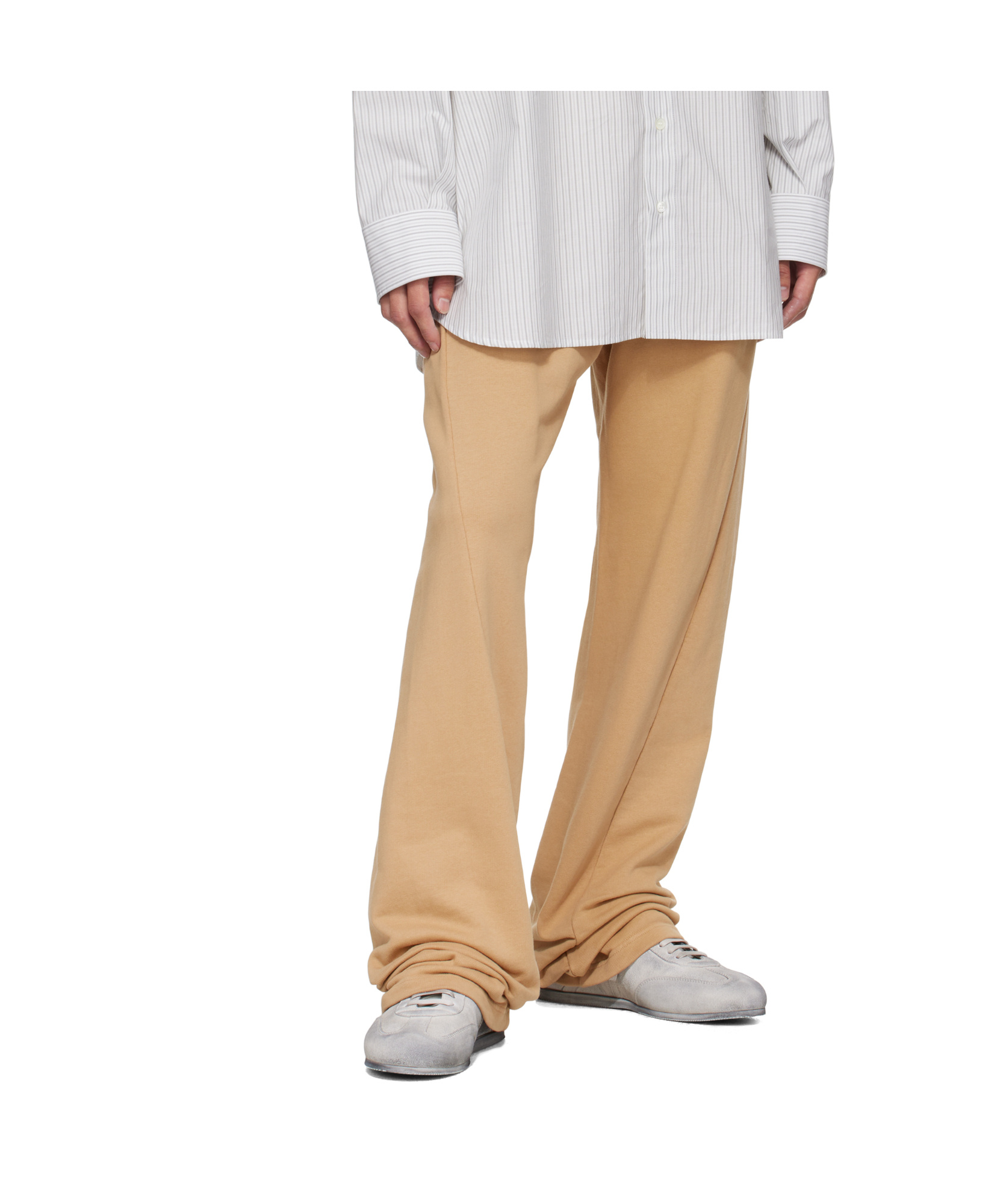 Mm6 Maison Margiela Drawstring Sweatpants In Brown