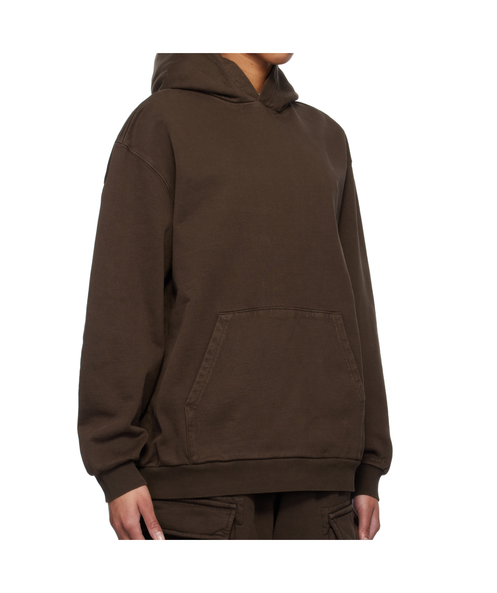 SKIMS LONG SLEEVE HOODED SWEATSHIRT