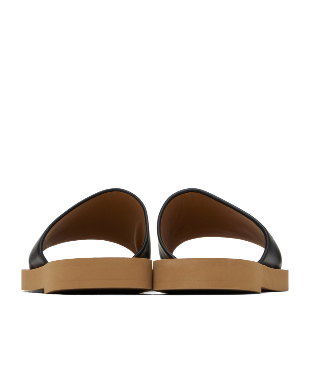 See By Chloé Essie Logo Slippers In Black
