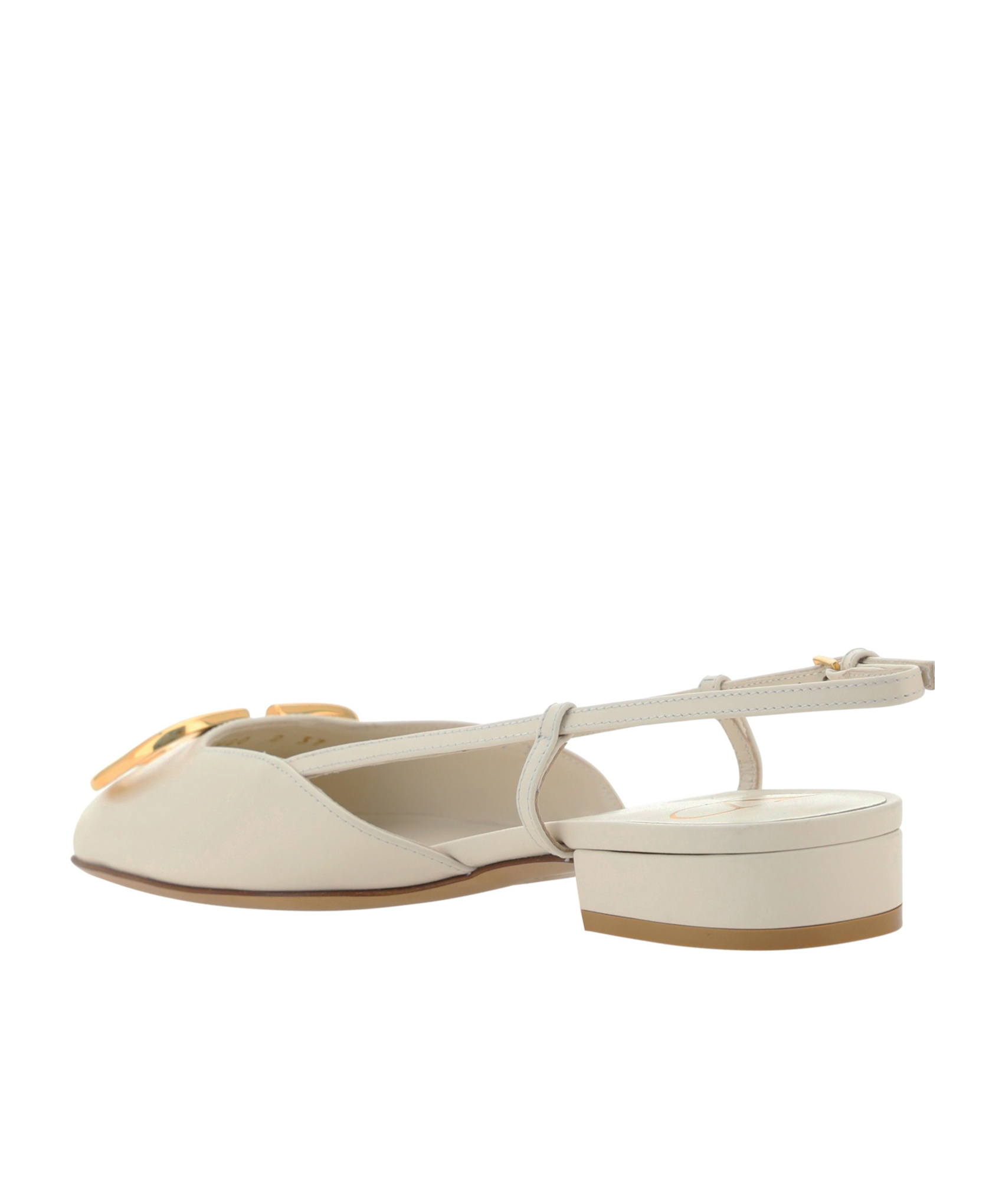 VALENTINO GARAVANI VALENTINO VLOGO SIGNATURE SQUARE TOE BALLERINA SHOES