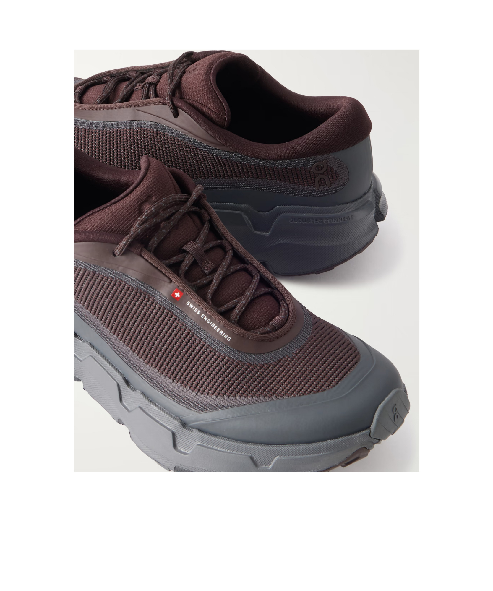 On Cloudsoma Hike Mesh Sneakers In Brown