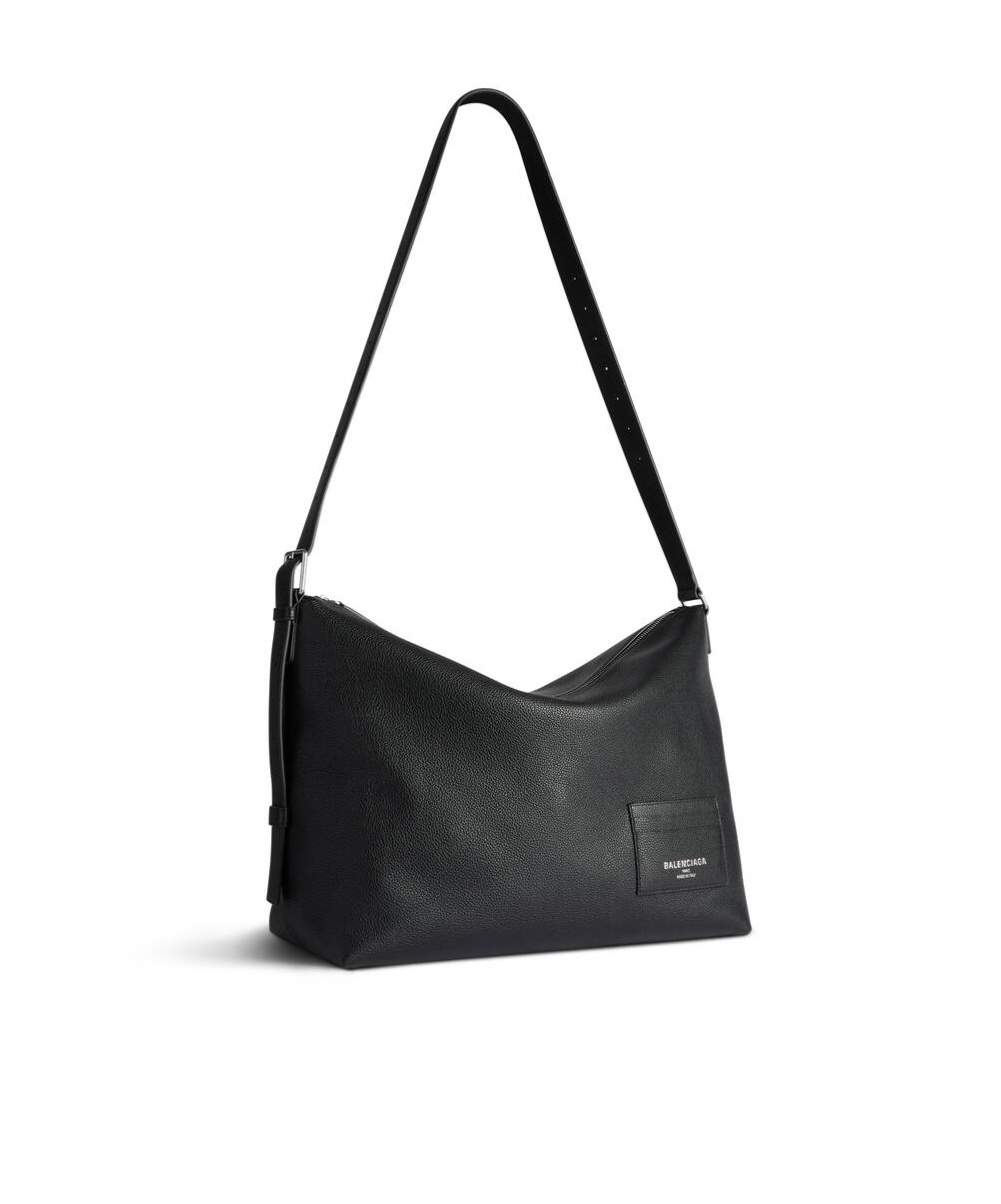 Balenciaga Large Credit Messenger Bag In Black