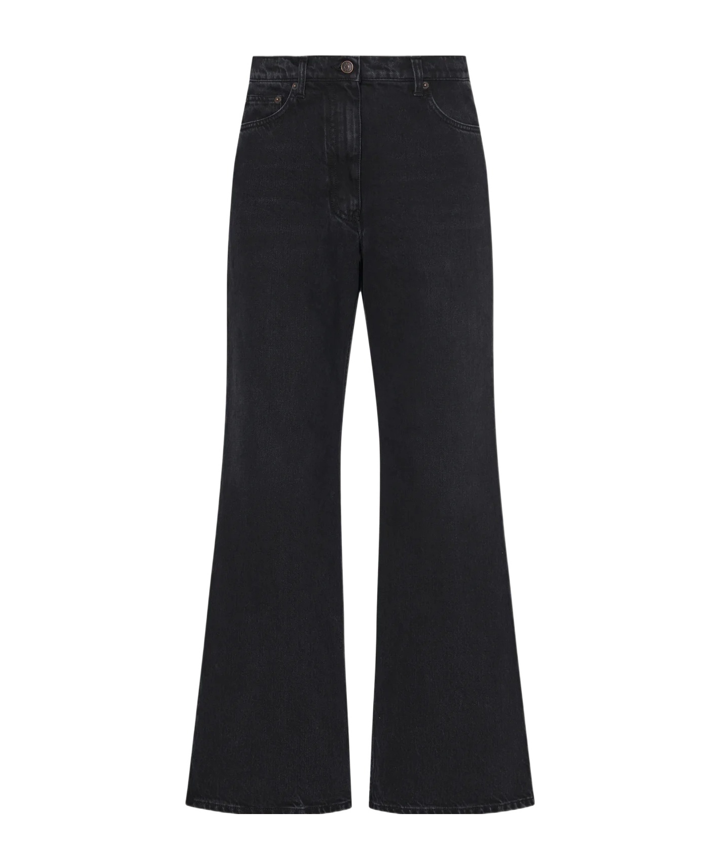 The Row Borjis Rigid High-rise Straight-leg Jeans In Black