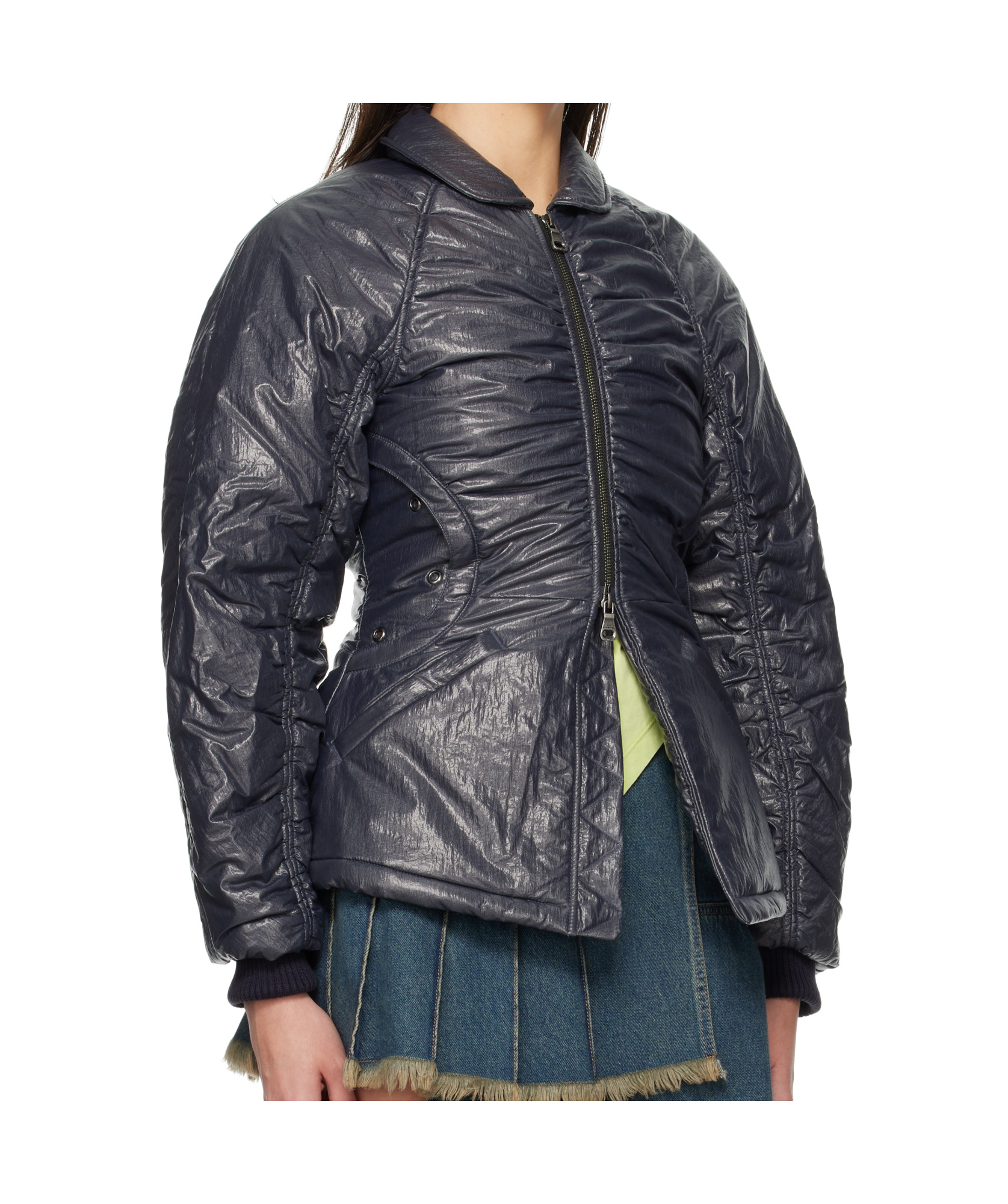 Shop Andersson Bell Luna Back-corset Jacket In Black