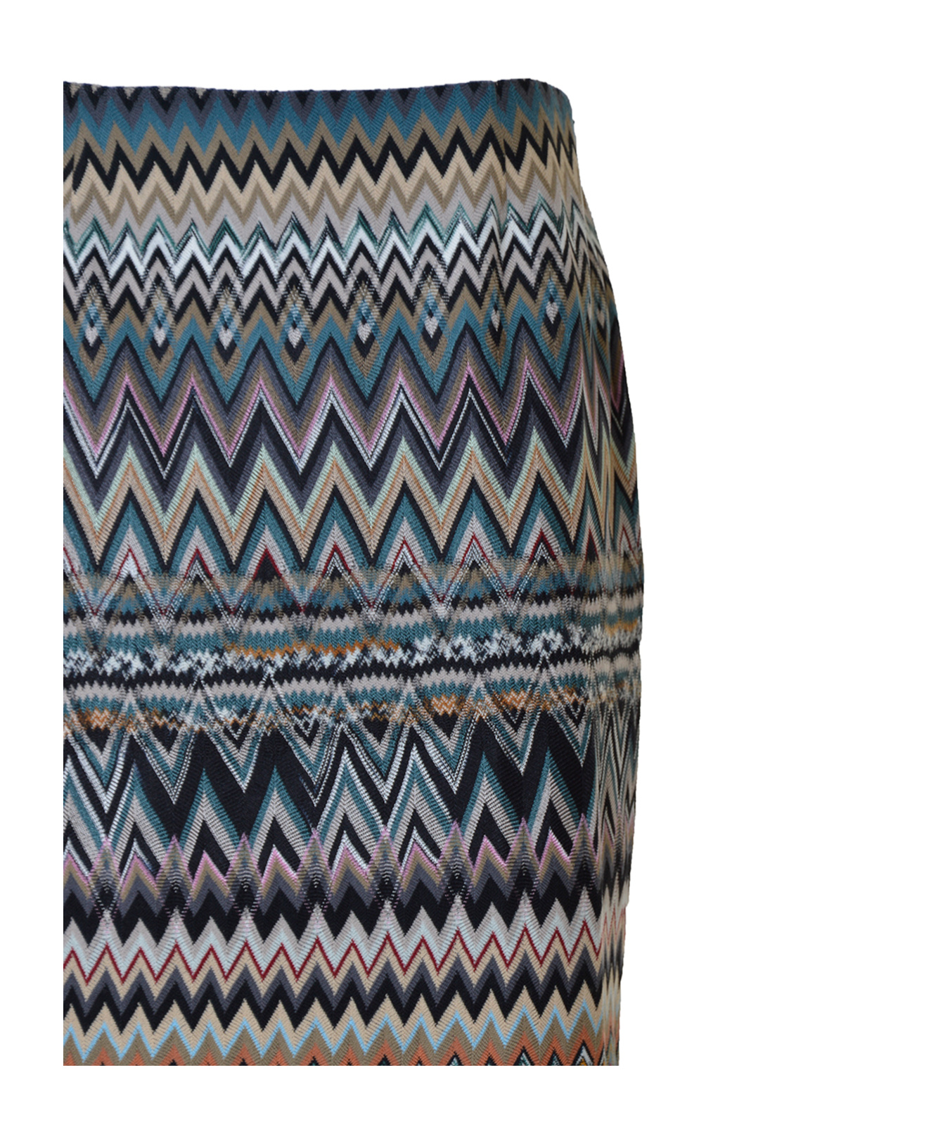 Missoni Zigzag-print Mini Skirt In Black