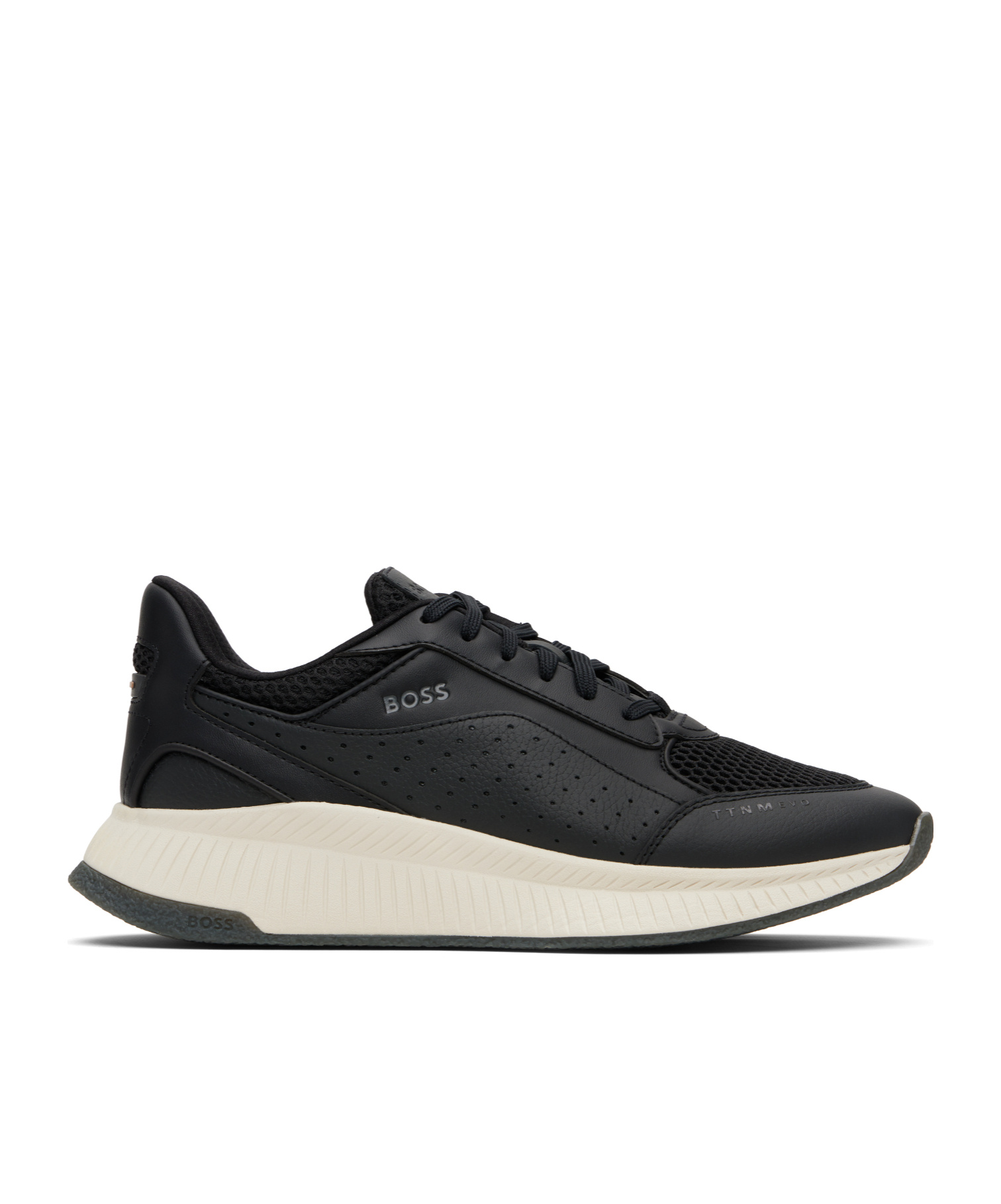 Hugo Boss Jonah Leather Sneaker In Black