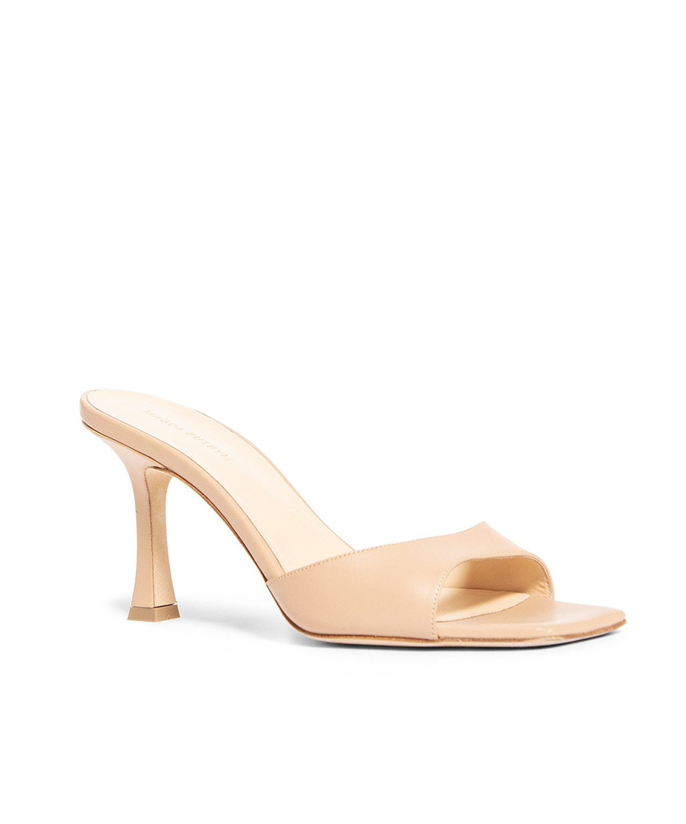 Magda Butrym Square Toe Muller Shoes In Nude