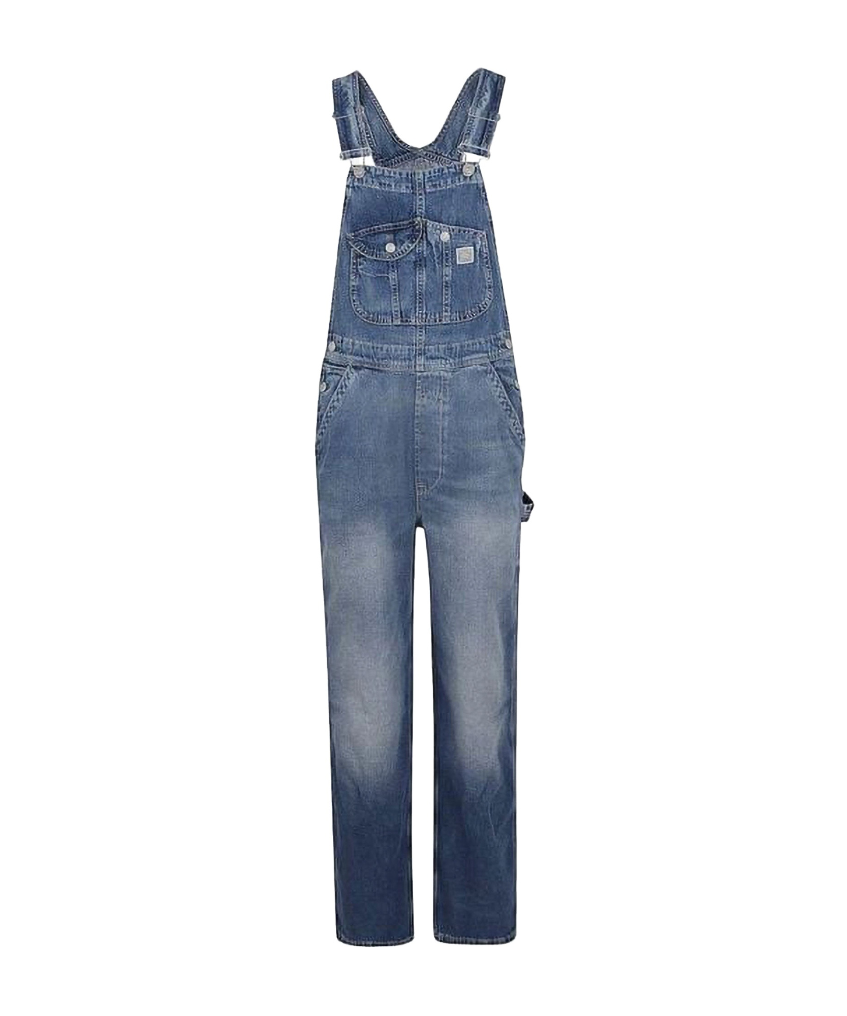 POLO RALPH LAUREN COTTON-BLEND DENIM JUMPSUIT