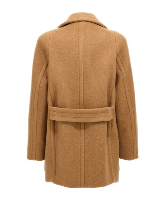 Shop Dries Van Noten Randia Double-breasted Coat In Brown