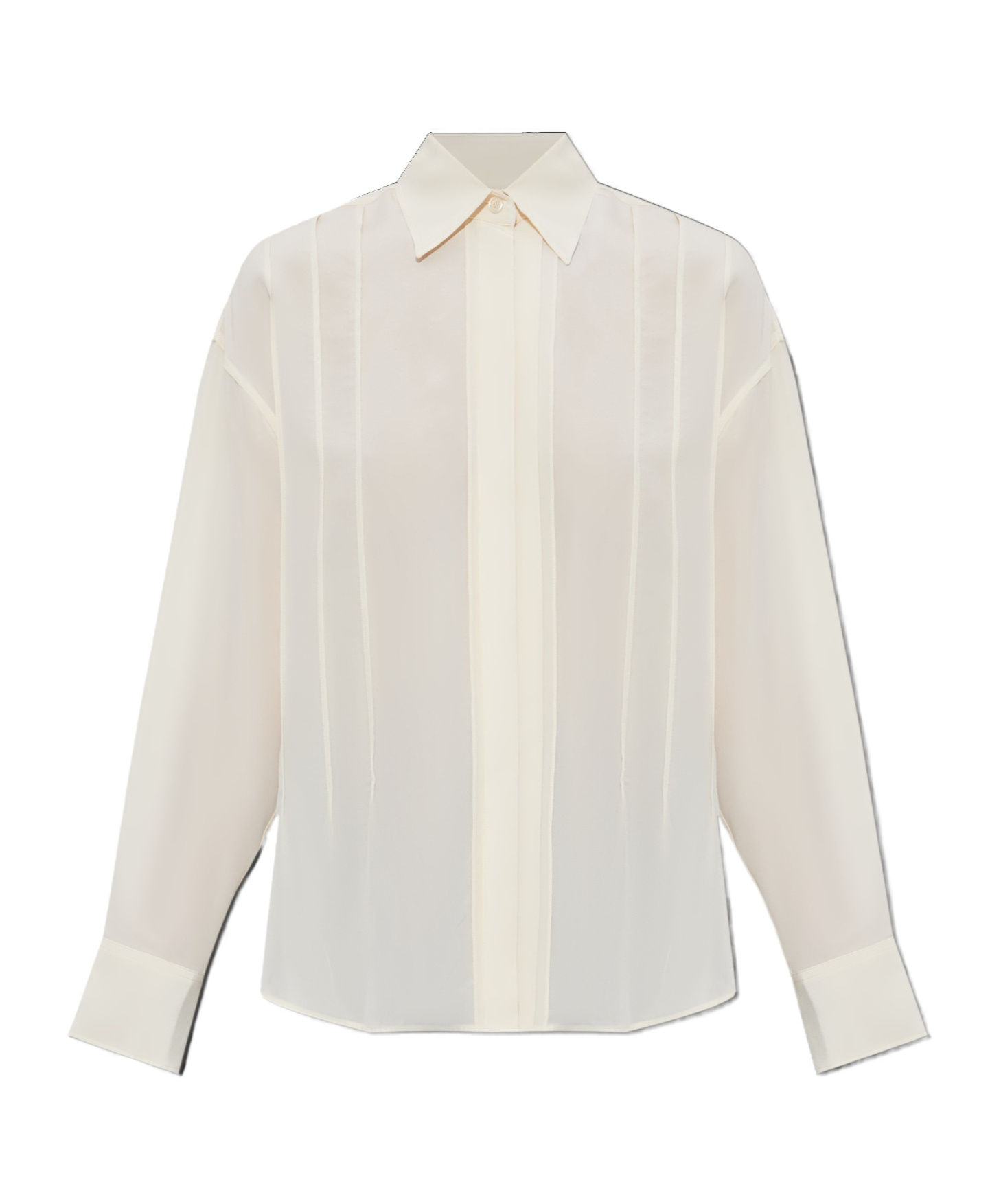 Victoria Beckham Long Sleeve Shirt In White