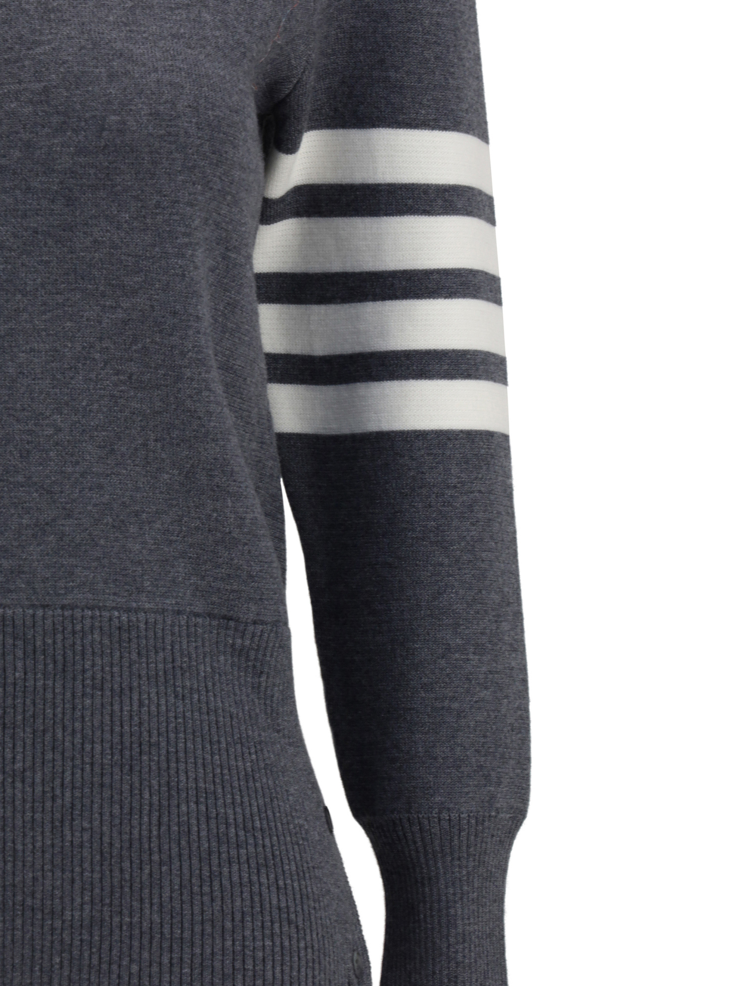 Thom Browne Virgin Wool Sweater In Gray